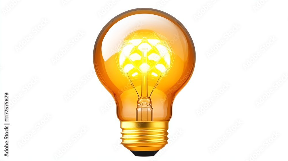 Glowing light bulb on white isolated background, symbol of innovation and ideas. Glowing light bulb on white isolated background, symbol of innovation and ideas.