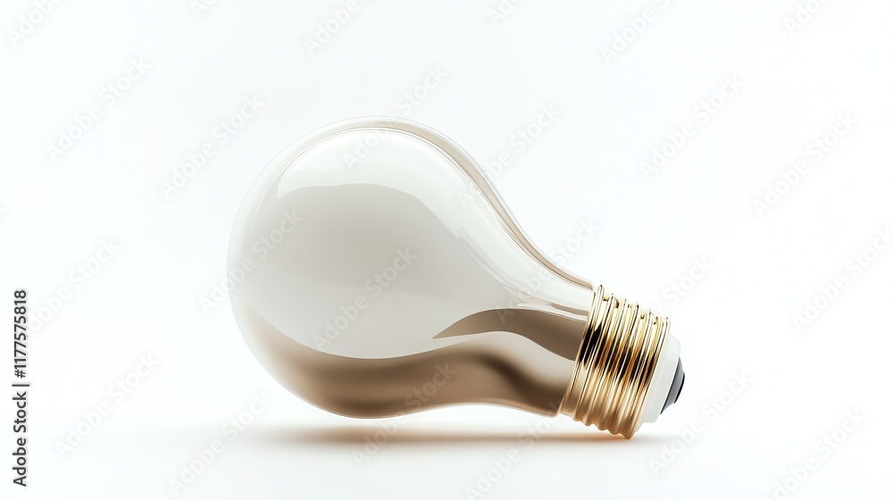 Light bulb on white isolated background, symbolizing innovation and illumination. Light bulb on white isolated background, symbolizing innovation and illumination.