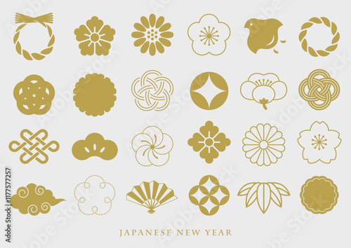 縁起物_シンプル_日本のお正月_1	