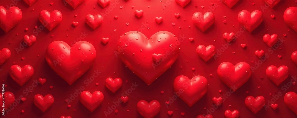 Seamless red heart pattern, perfect for Valentine's Day , hearts pattern, romance Seamless red heart pattern, perfect for Valentine's Day , hearts pattern, romance