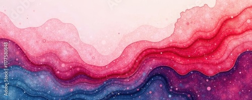 Abstract coral watercolor wash, flowing texture, flow, art