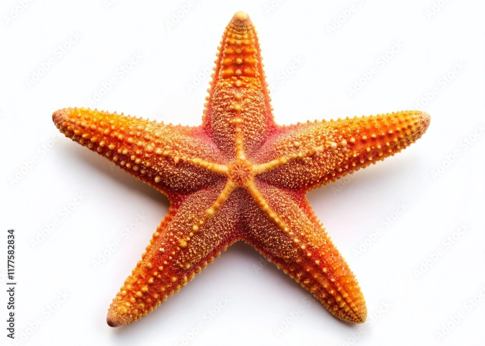 Minimalist Starfish on Isolated Background - High-Resolution Stock Photo Minimalist Starfish on Isolated Background - High-Resolution Stock Photo