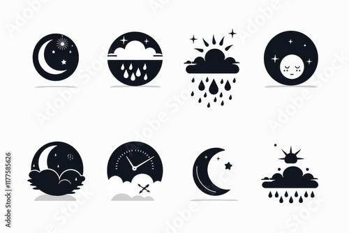 Weather Icon, Simple Logo Minimalism photo