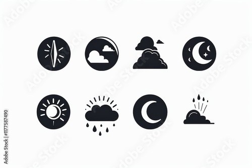 Weather Icon, Simple Logo Minimalism photo