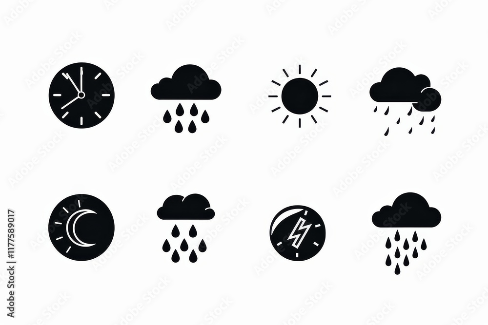 Weather Icon, Simple Logo Minimalism Weather Icon, Simple Logo Minimalism