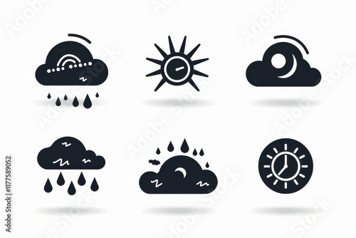 Weather Icon, Simple Logo Minimalism photo