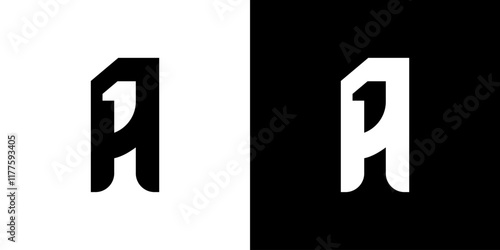 Cuadro en lienzo capital letter A1 logo vector