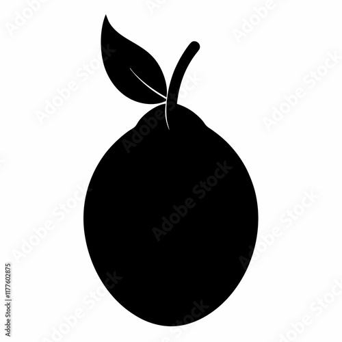 Sapodilla Fruit Minimalist Vector Design