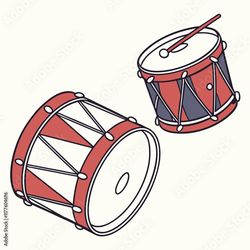 drum isolated on white