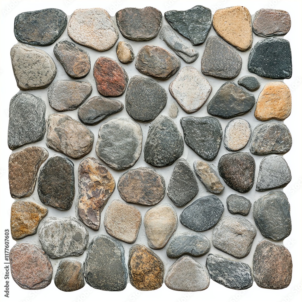 Various stones arranged on a white isolate background. Various stones arranged on a white isolate background.