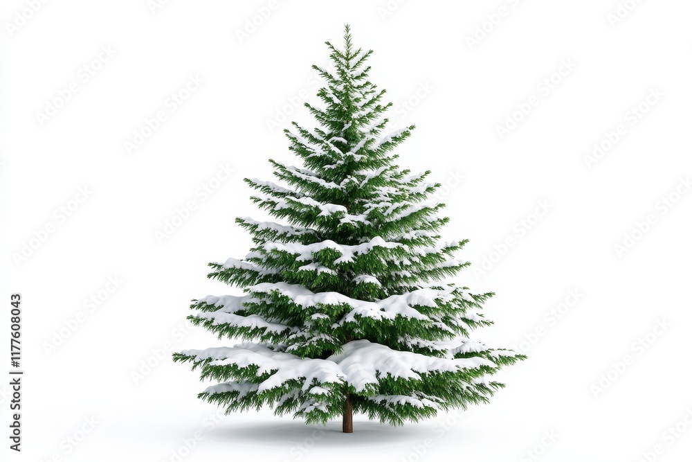 Balsam Fir Christmas Tree Isolated on White - Snowy balsam fir, winter holiday, festive season, evergreen tree, Christmas symbol. Perfect for winter, holiday and Christmas designs. Balsam Fir Christmas Tree Isolated on White - Snowy balsam fir, winter holiday, festive season, evergreen tree, Christmas symbol. Perfect for winter, holiday and Christmas designs.