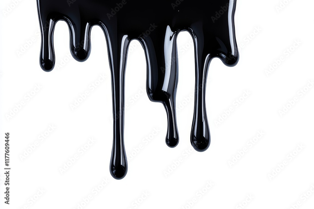 Black Liquid Dripping Down - Abstract image of black liquid, symbolizing flow, fluidity, darkness, mystery, and potential. Black Liquid Dripping Down - Abstract image of black liquid, symbolizing flow, fluidity, darkness, mystery, and potential.