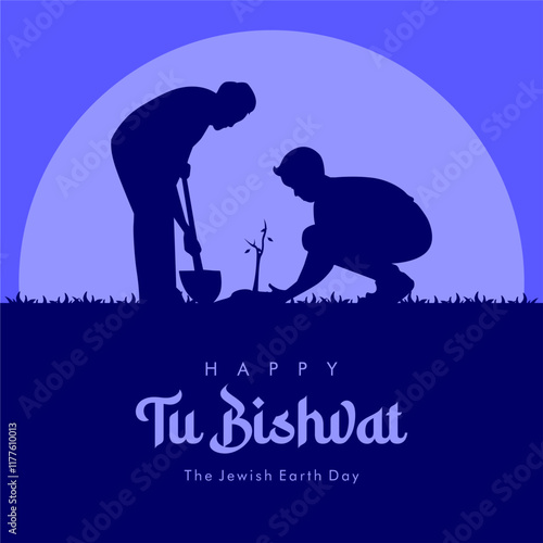 vector tu bishvat background template