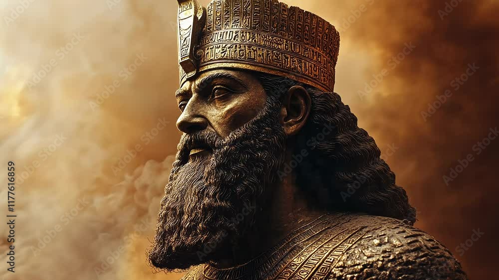 custom made wallpaper toronto digitalMonument of Cyrus the Great emerging from smoke and flames