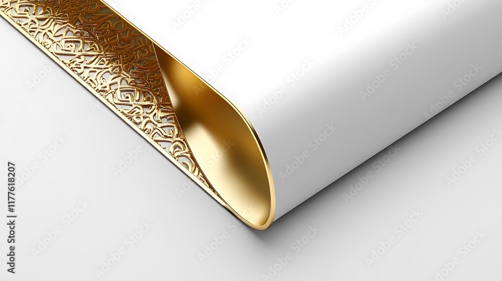 Elegant White Gold Accented Design with Intricate Detailing Elegant White Gold Accented Design with Intricate Detailing