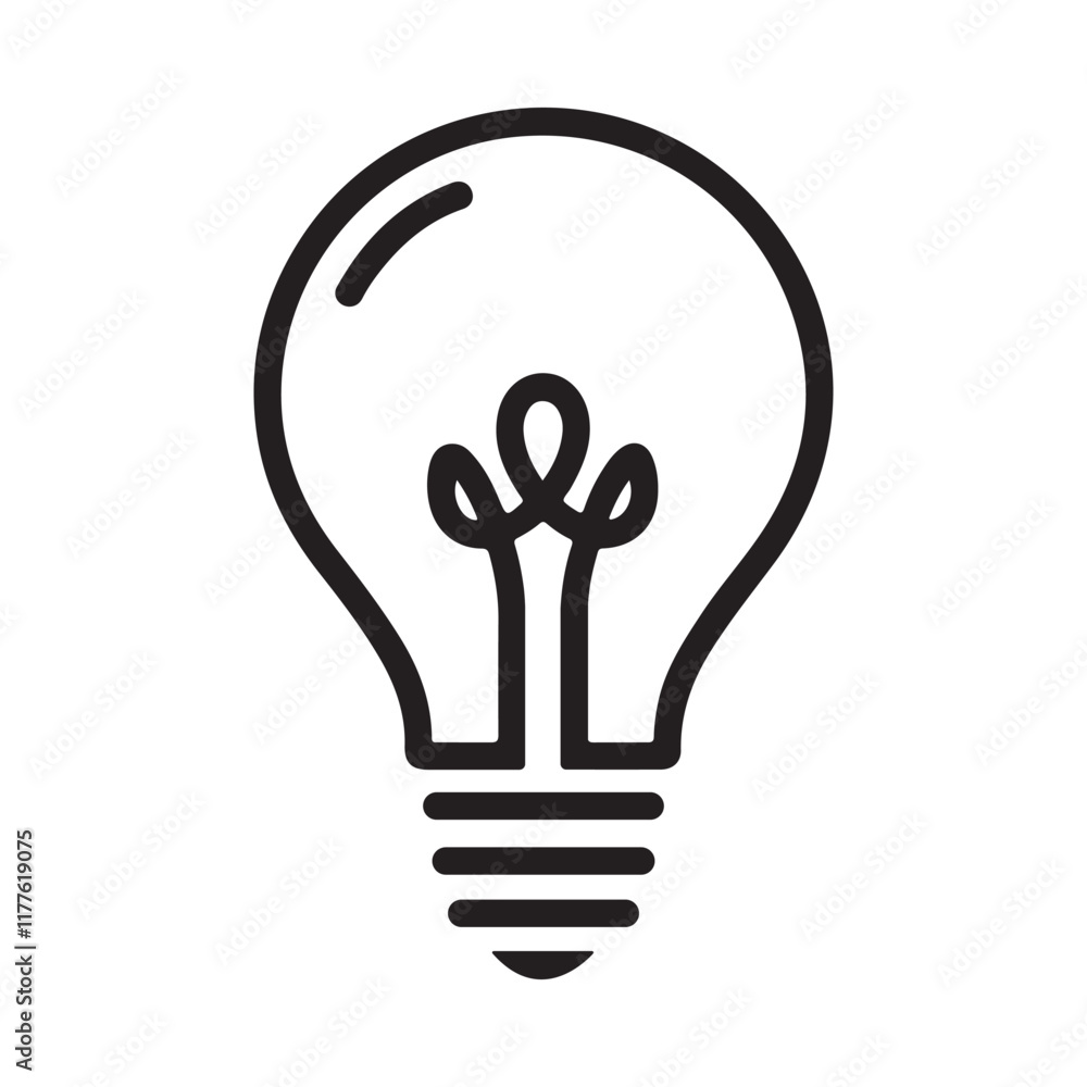 Light Bulb silhouette icon, Light Bulb line art, Light Bulb silhouette vector art Light Bulb silhouette icon, Light Bulb line art, Light Bulb silhouette vector art