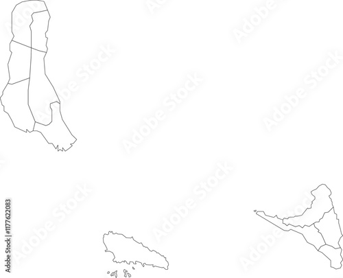 Comoros outline map