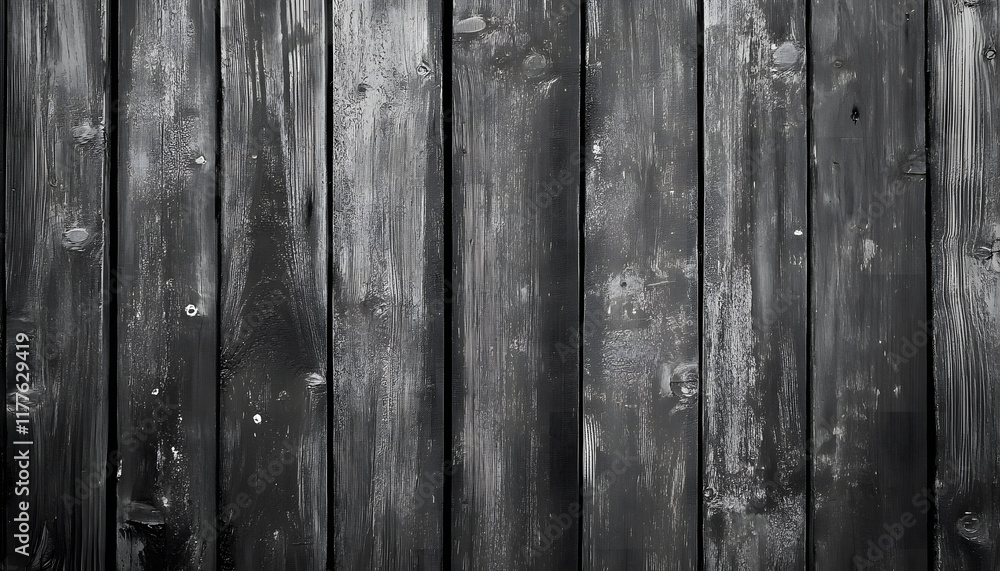 Naklejka premium Black painted wooden planks background texture