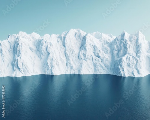 An artificial glacier being created to sustain mountain communities facing water shortages, symbolizing localized adaptation photo