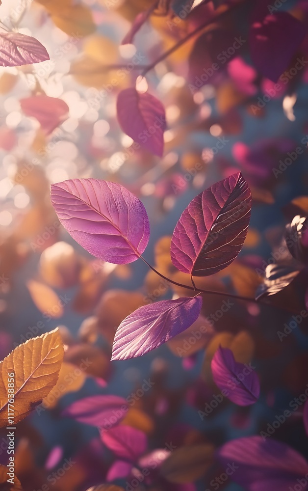 Detailed natural macro shot of botanical leaves and petals in the sunlight Detailed natural macro shot of botanical leaves and petals in the sunlight