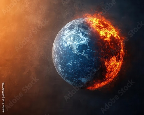 Wallpaper Mural An artists rendition of Earths cooling zones powered by renewable energy amidst rising global temperatures Torontodigital.ca