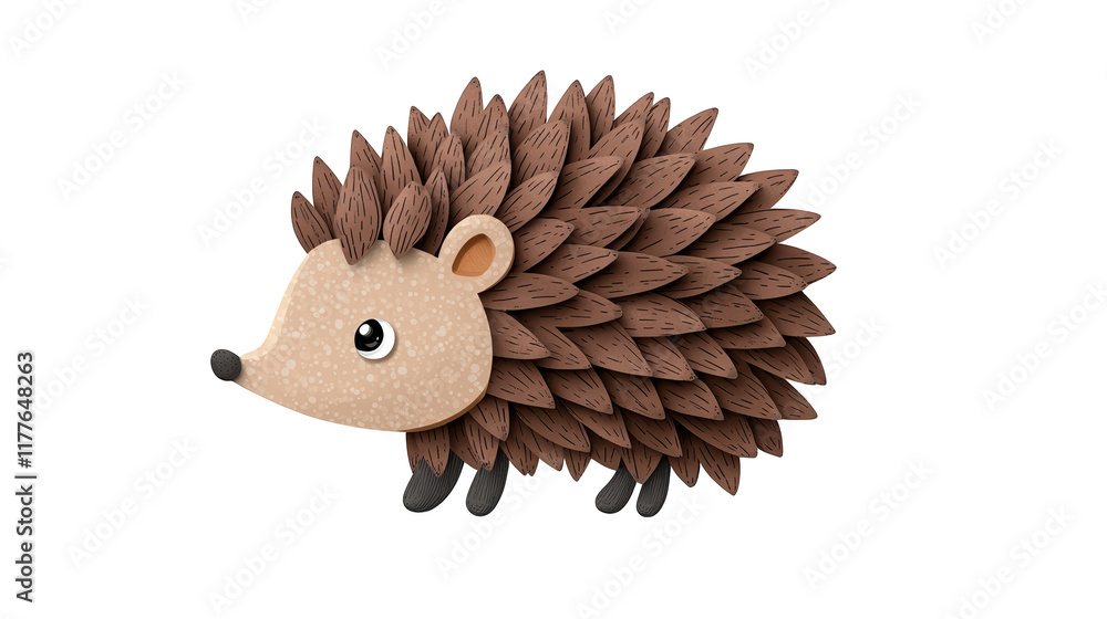 Fototapeta premium Whimsical hedge with friendly face and brown hair, a closeup view of intricate topiary art