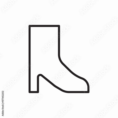 High heel shoe fashion icon vector sign