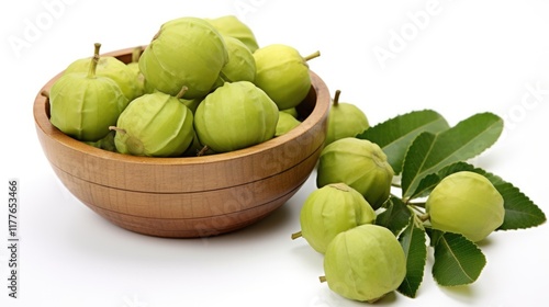 Wallpaper Mural Fresh Haritaki Fruits for Medicinal Purposes: Herbal Extract for Natural Indian Medicine and Traditional Health Benefits Torontodigital.ca