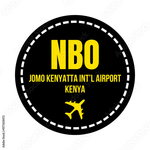 NBO Nairobi Jomo Kenyatta international airport symbol icon	 photo