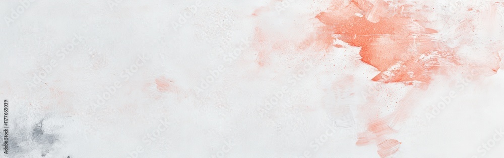 Fototapeta premium Minimalist white canvas showcasing subtle pencil strokes with hints of color
