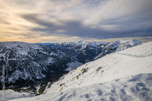 Fototapeta Naklejka Na Ścianę i Meble -  Winter on Kasprowy Wierch, Kuźnice, Poland