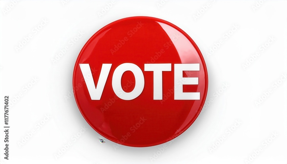 Bold Red Button with White Text VOTE for Promoting Civic Engagement, Elections, Voter Awareness, and Political Participation Campaigns Bold Red Button with White Text VOTE for Promoting Civic Engagement, Elections, Voter Awareness, and Political Participation Campaigns