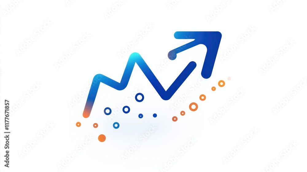 Upward Trending Graph:  A Visual Representation of Growth and Progress