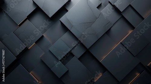 Explore this captivating abstract dark wallpaper featuring an intricate arrangement of black cubes. The design offers a modern and stylish aesthetic, perfect for various creative projects.