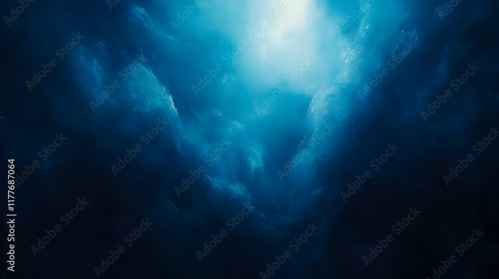 Deep Ocean Abyss Background Illustration Deep Ocean Abyss Background Illustration