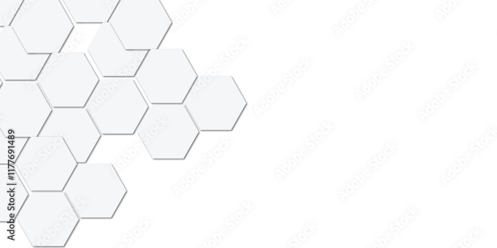 Abstract technology white geometric hexagon on transparent concept design honeycomb shape vector. Abstract technology white geometric hexagon on transparent concept design honeycomb shape vector.