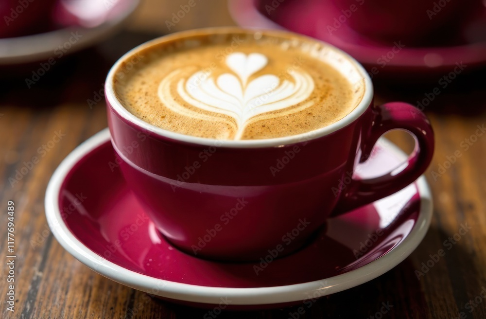 Illustration of a cup of coffee cappuccino Illustration of a cup of coffee cappuccino
