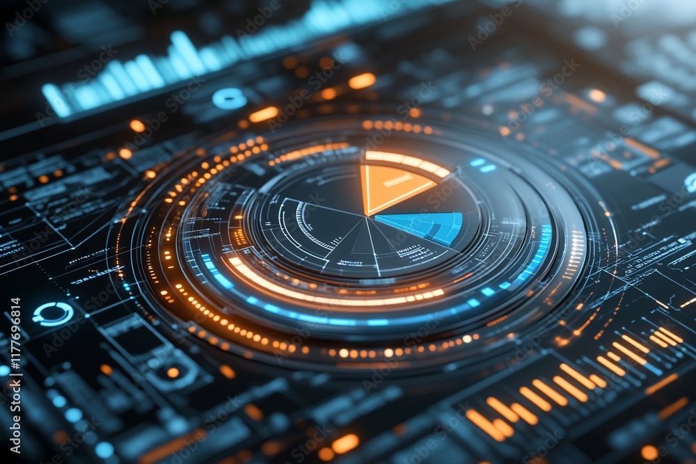 Circular data visualization interface Circular data visualization interface