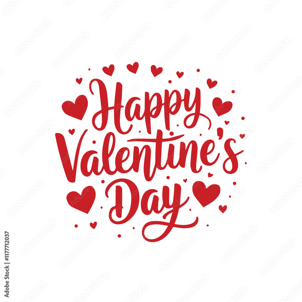Happy Valentines Day greeting card. Calligraphic design for print cards, banner, poster Hand drawn text lettering for Valentines Day with hearts shape Vector illustration isolated on white background. Happy Valentines Day greeting card. Calligraphic design for print cards, banner, poster Hand drawn text lettering for Valentines Day with hearts shape Vector illustration isolated on white background.