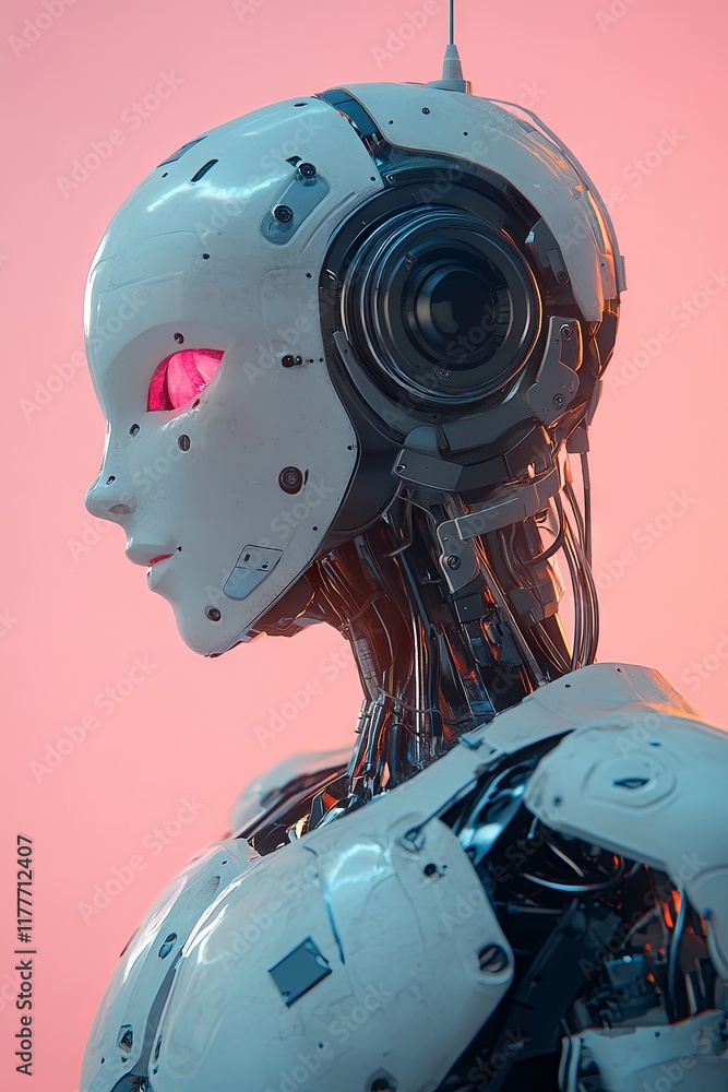 A contemporary robot or automated software expressing emotions and love A contemporary robot or automated software expressing emotions and love