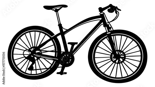 bicycle isolated on white