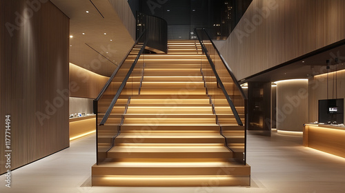 Wallpaper Mural staircase in the hotel Torontodigital.ca