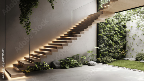 Wallpaper Mural stairway to the house Torontodigital.ca