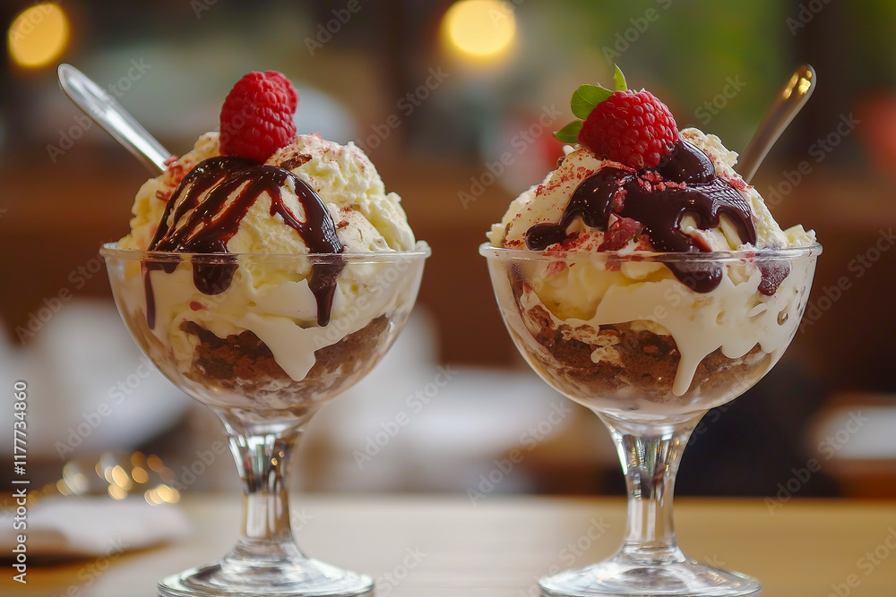 Vanilla ice cream is a refreshing dessert in Hot summer weather Vanilla ice cream is a refreshing dessert in Hot summer weather