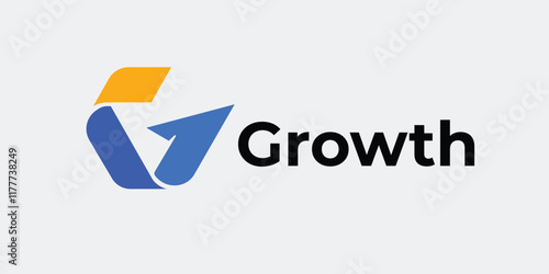 Free Download growth logo design letters G. Abstract arrow shape logo design
 - GFXLoad