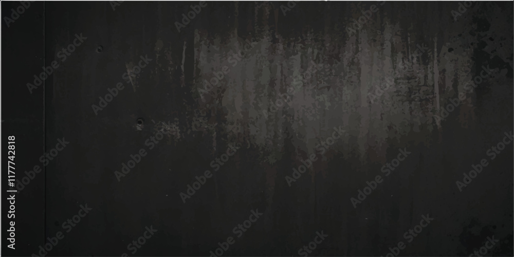 Naklejka premium Black dark concrete wall background. Dirty black grunge background.