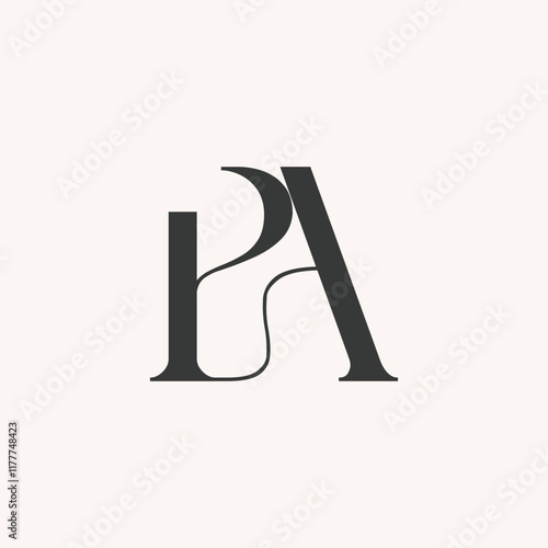 Initial Letter PA Logo Design Outstanding Creative Modern Symbol  Sign