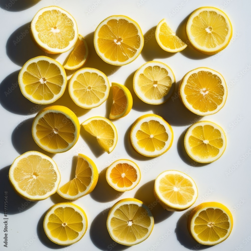 lemon slices background lemon slices background