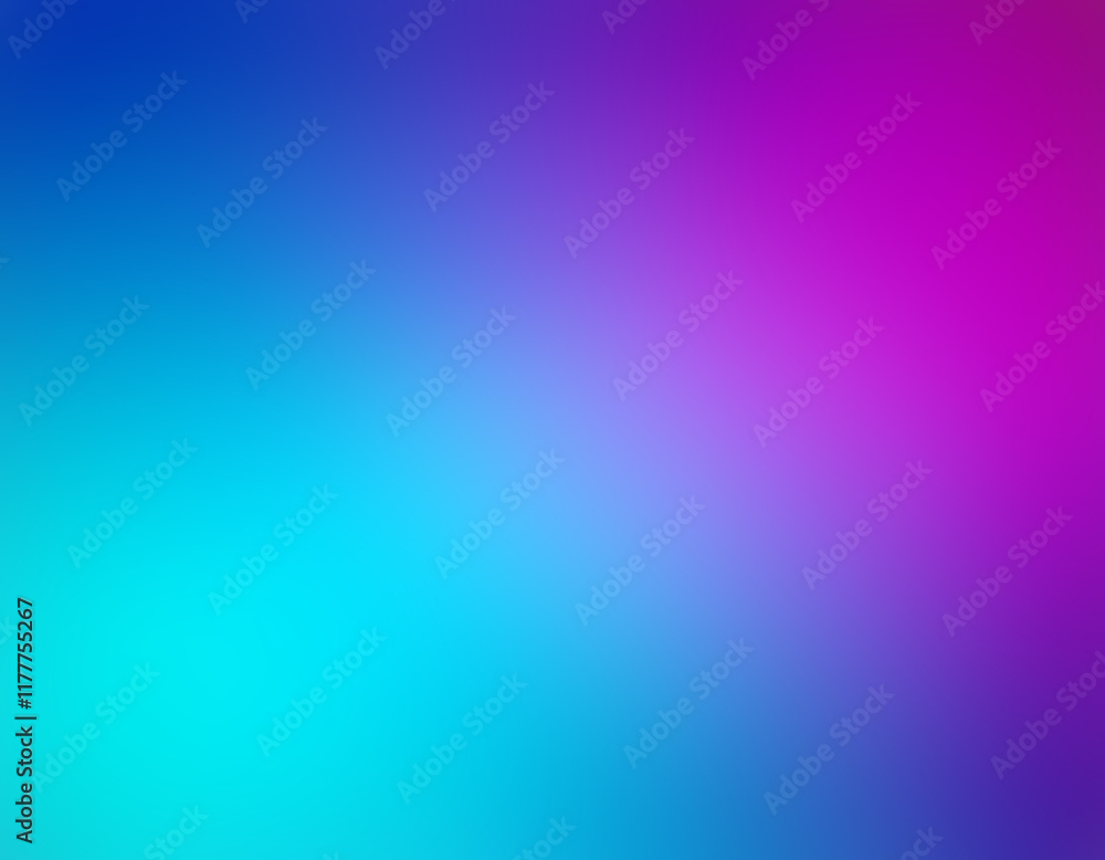 Fototapeta premium A vibrant gradient blends cyan blue into deep purple hues.