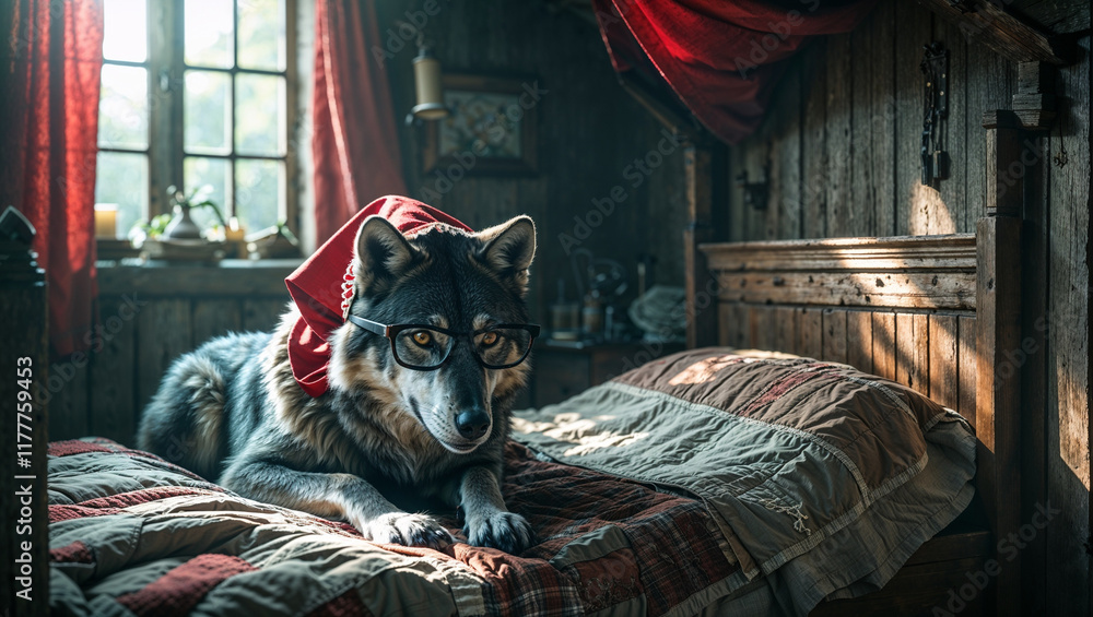 Little Red Riding Hood with the Wolf
